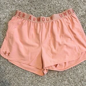 Under Armour Women's Peach Athletic Shorts